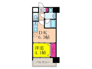 プレジオ江坂Ⅱの物件間取画像